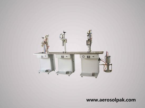 Semi Automatic Aerosol Filling Machine