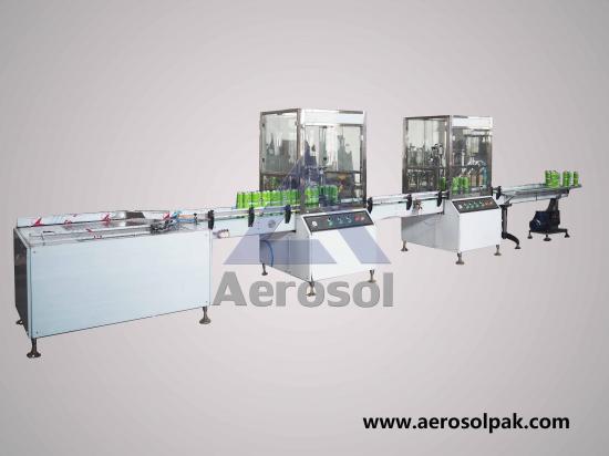 Full Automatic Aerosol Cans Filling Machine